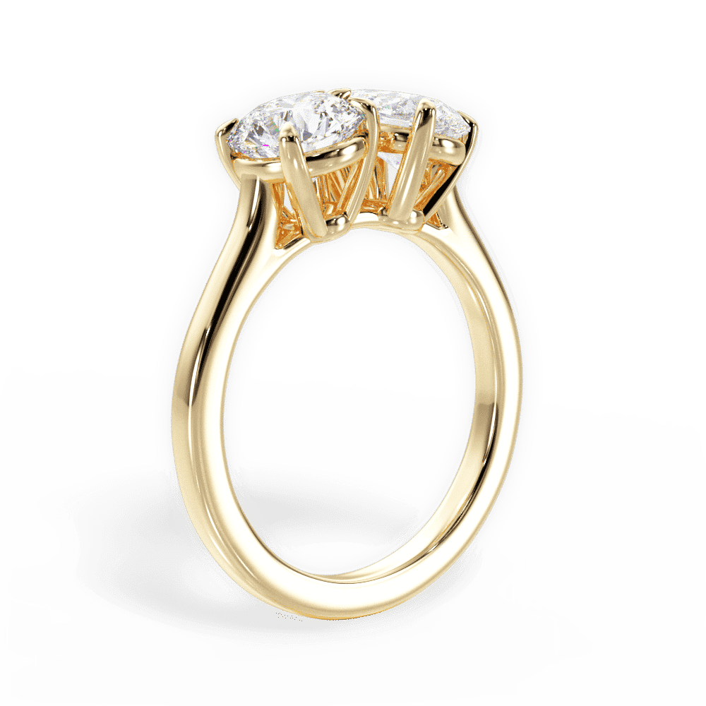 14kt Yellow Gold/18kt Yellow Gold/pear/front