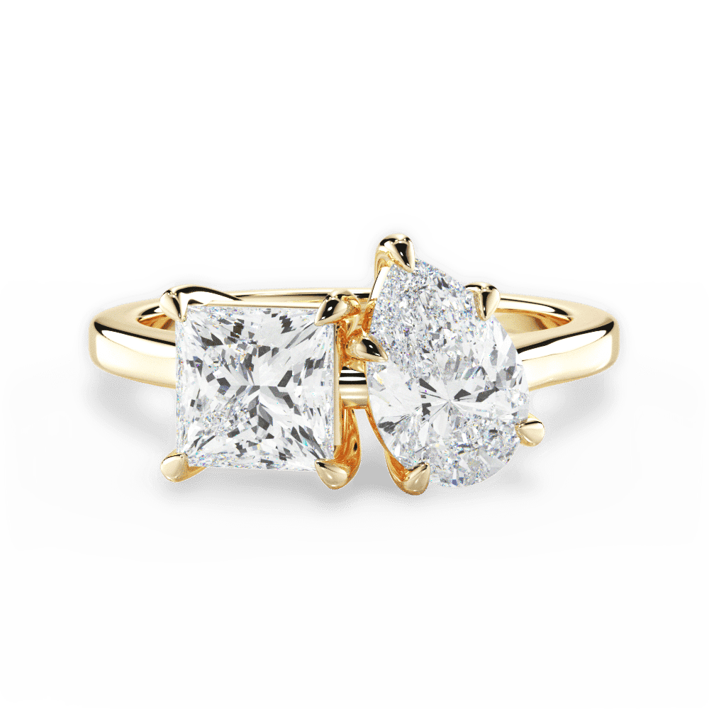 14kt Yellow Gold/18kt Yellow Gold/pear/top