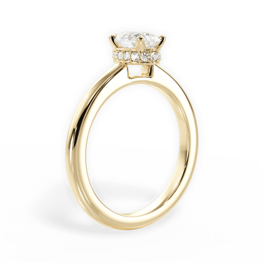 14kt Yellow Gold/18kt Yellow Gold/pear/front