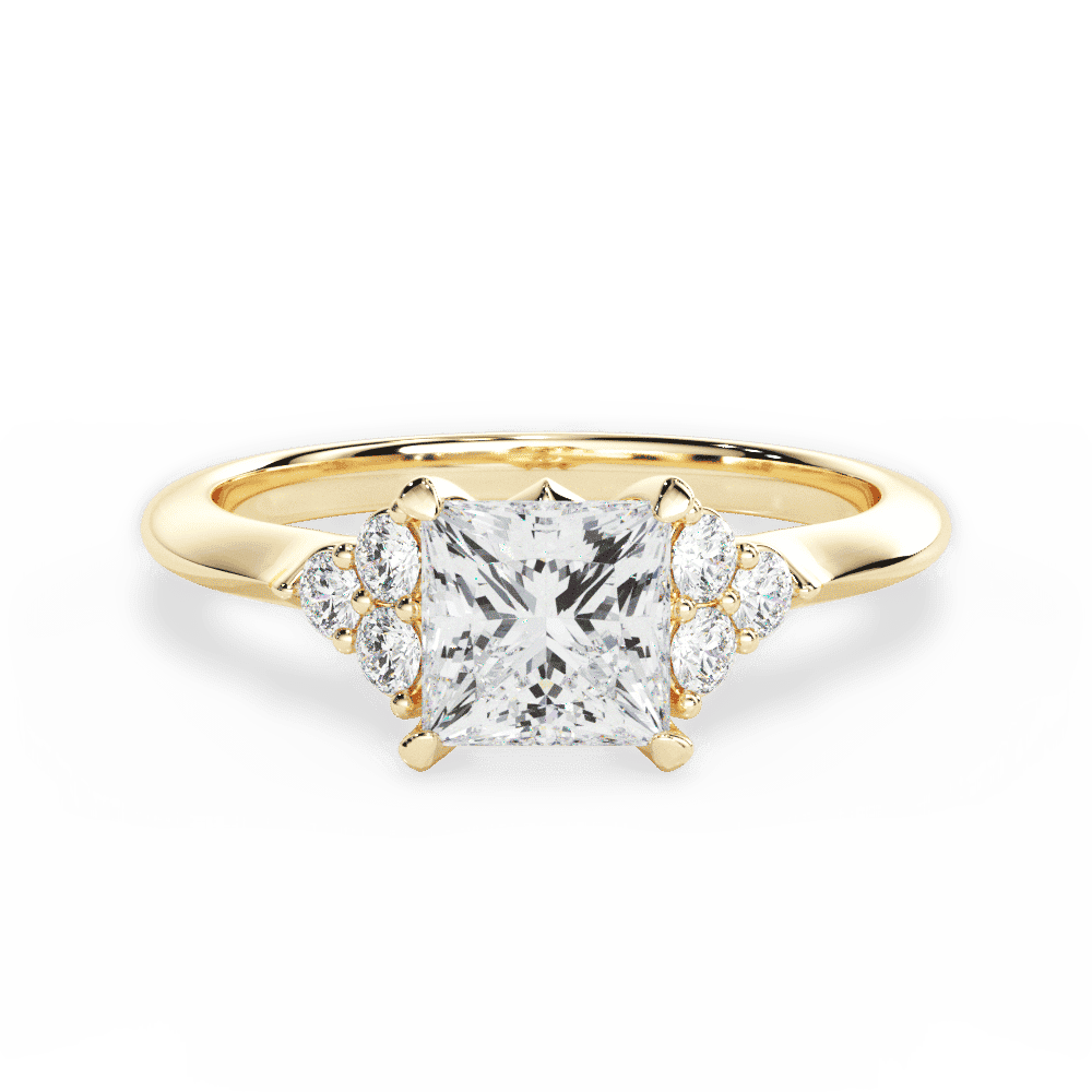 14kt Yellow Gold/18kt Yellow Gold/princess/top