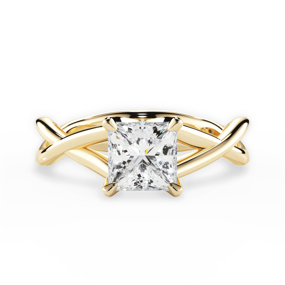 14kt Yellow Gold/18kt Yellow Gold/princess/top