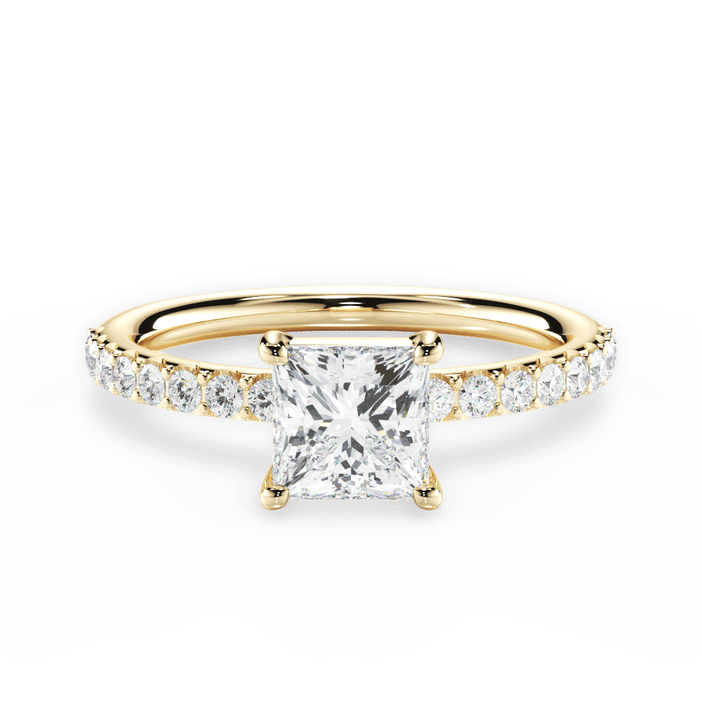 14kt Yellow Gold/18kt Yellow Gold/princess/top