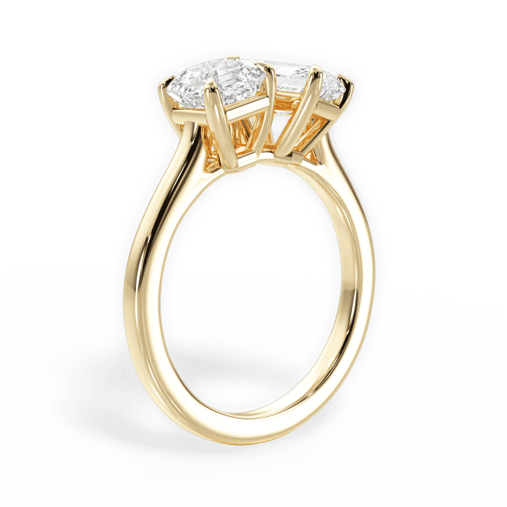 14kt Yellow Gold/18kt Yellow Gold/radiant/front