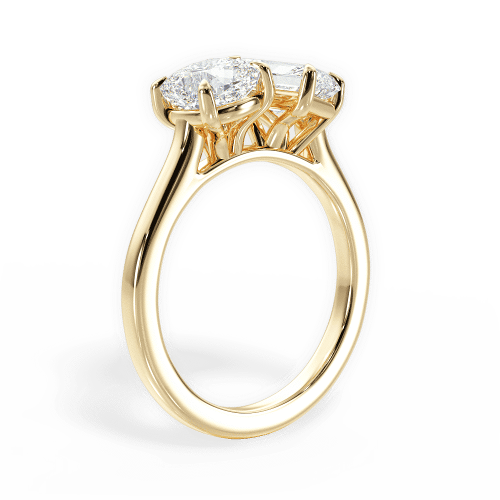 14kt Yellow Gold/18kt Yellow Gold/radiant/front