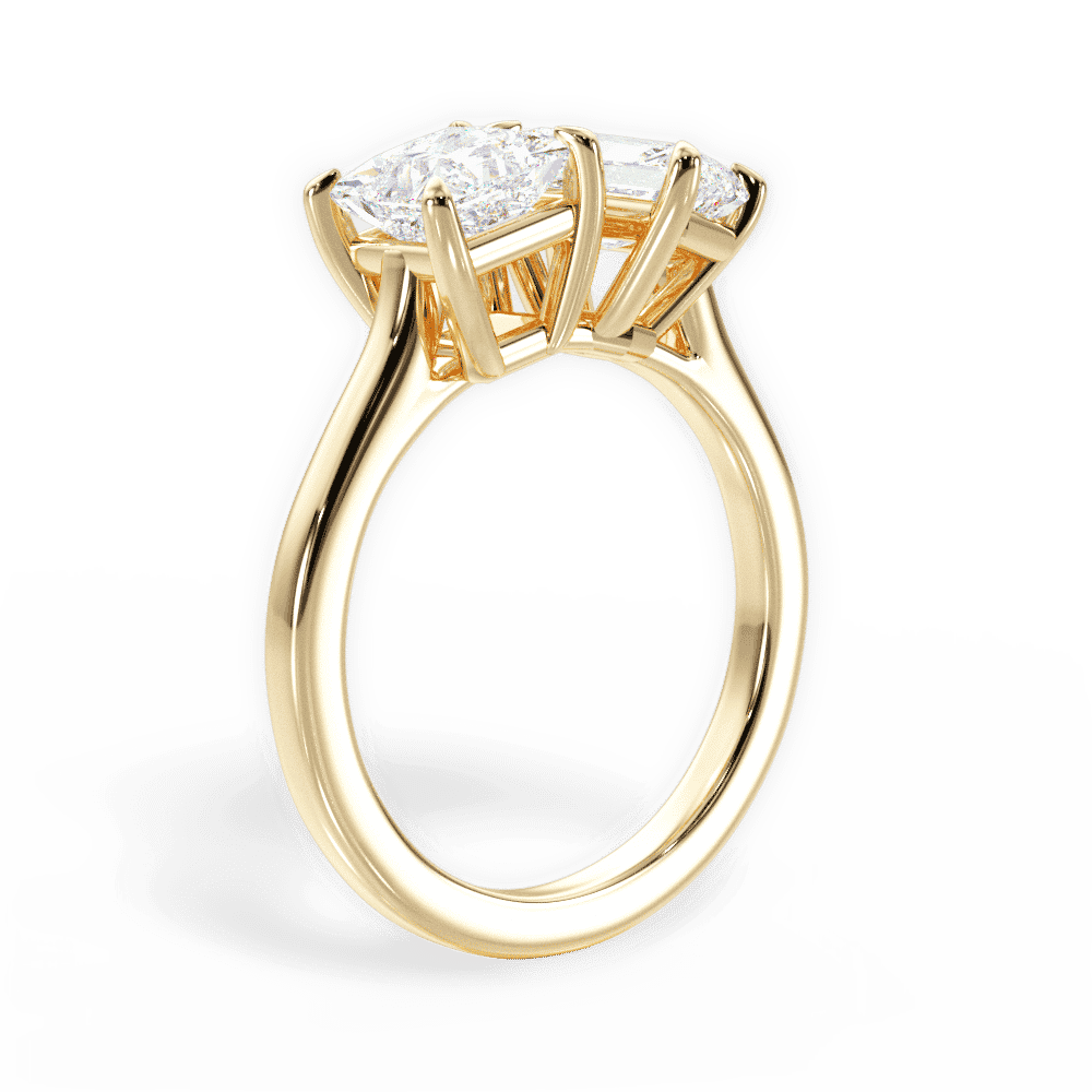 14kt Yellow Gold/18kt Yellow Gold/radiant/front