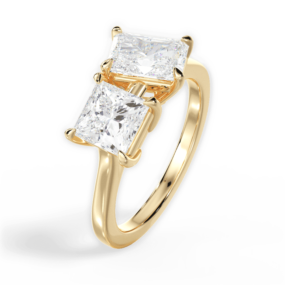 14kt Yellow Gold/18kt Yellow Gold/radiant/perspective