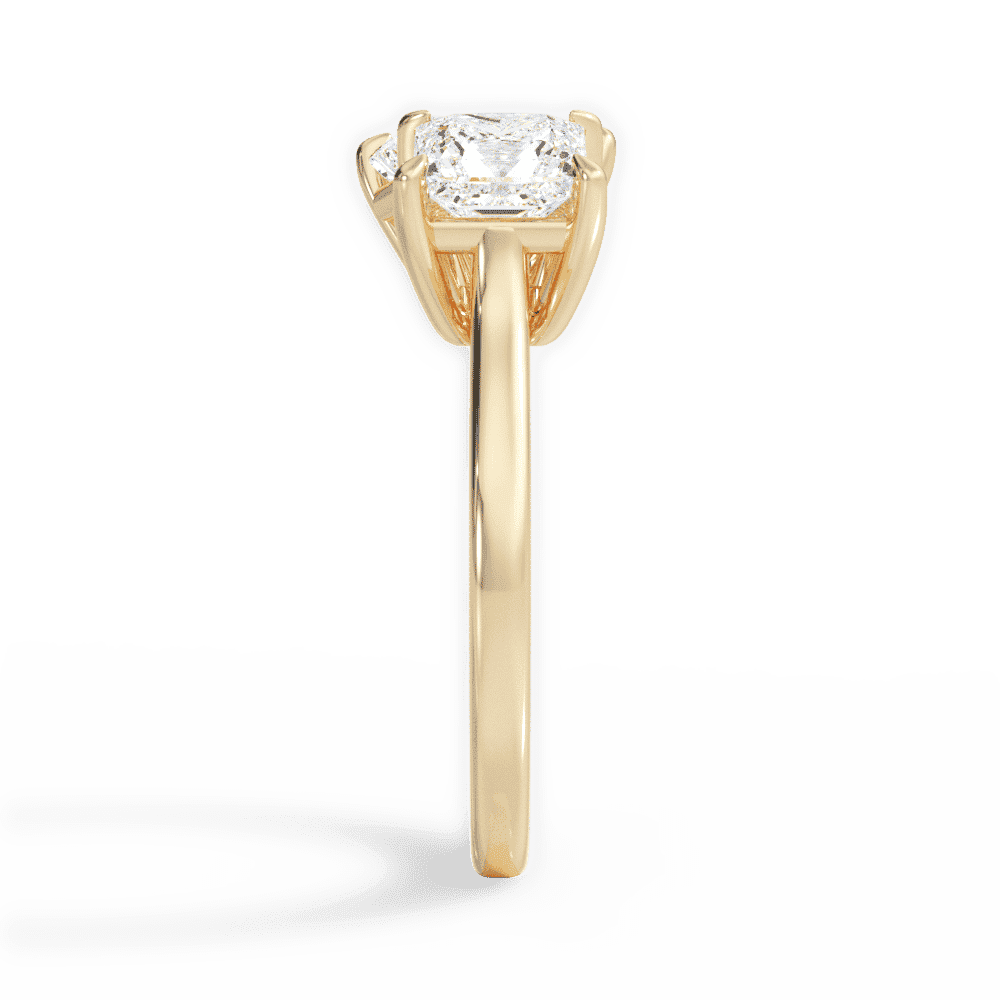 14kt Yellow Gold/18kt Yellow Gold/radiant/side