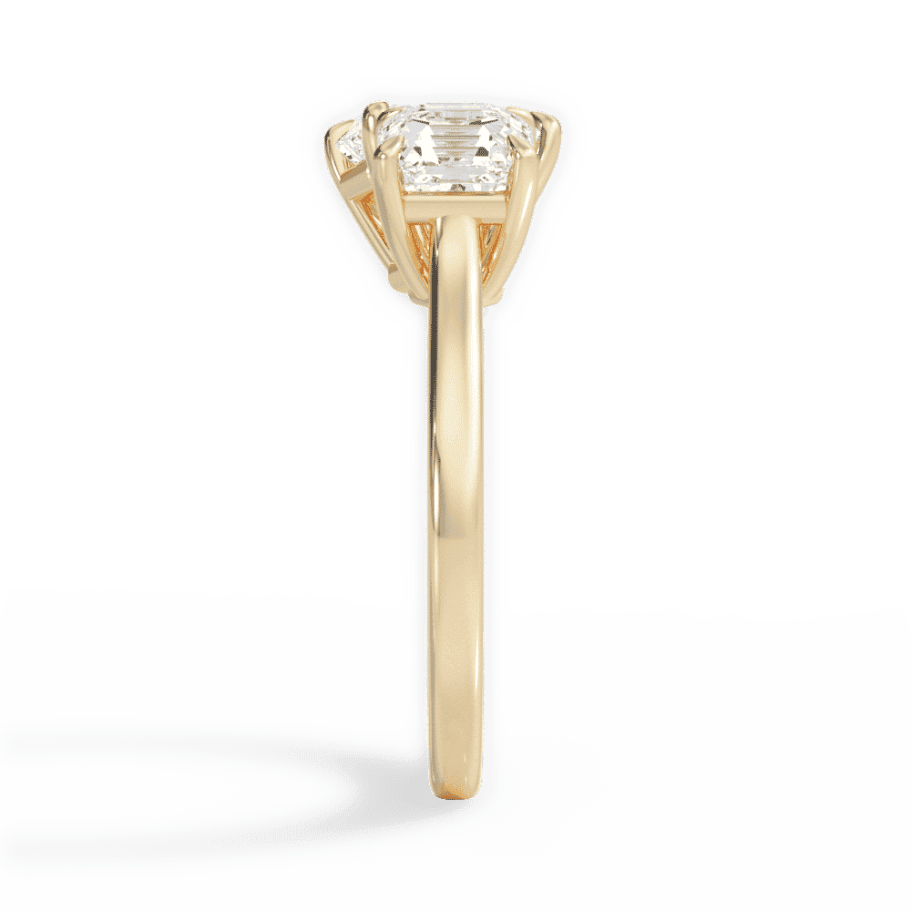 14kt Yellow Gold/18kt Yellow Gold/radiant/side