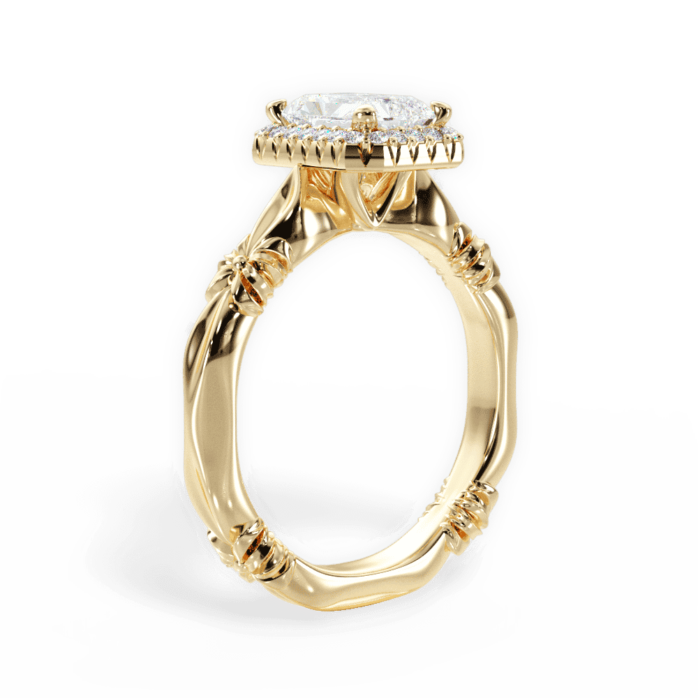 14kt Yellow Gold/18kt Yellow Gold/radiant/front