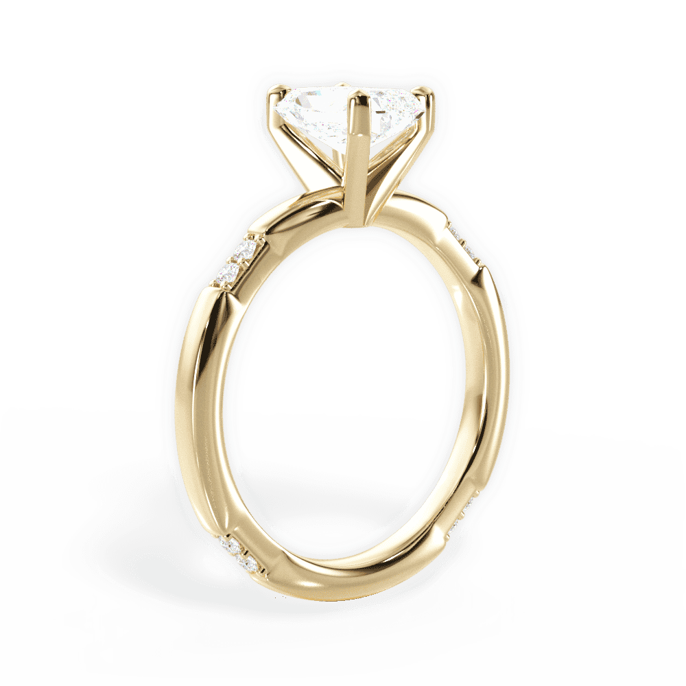 14kt Yellow Gold/18kt Yellow Gold/radiant/front
