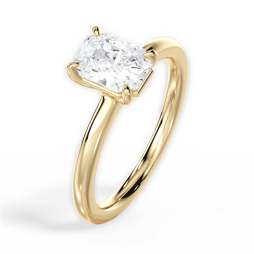 14kt Yellow Gold/18kt Yellow Gold/radiant/perspective