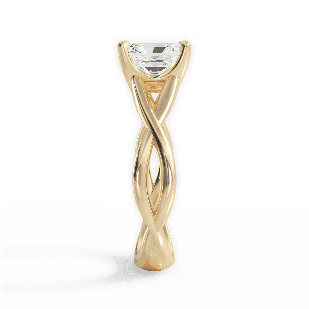 14kt Yellow Gold/18kt Yellow Gold/radiant/side