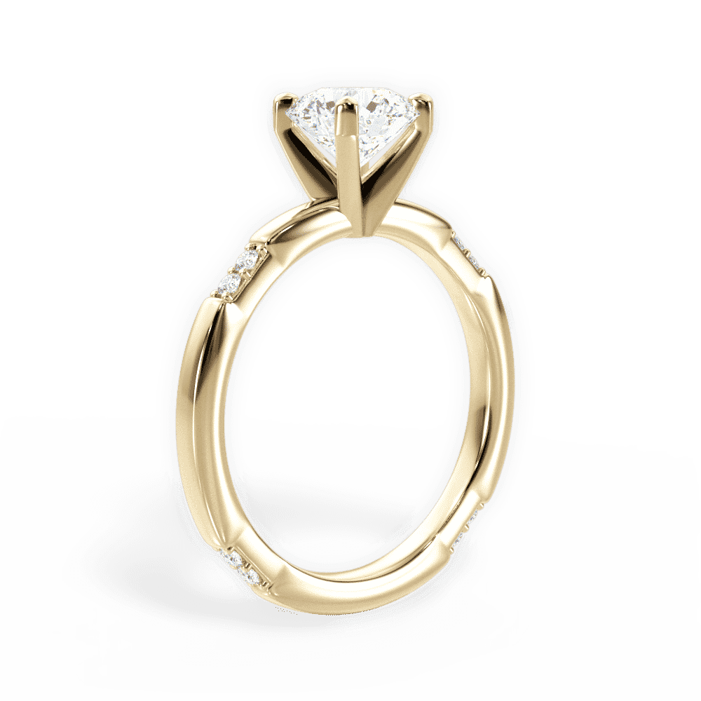 14kt Yellow Gold/18kt Yellow Gold/round/front