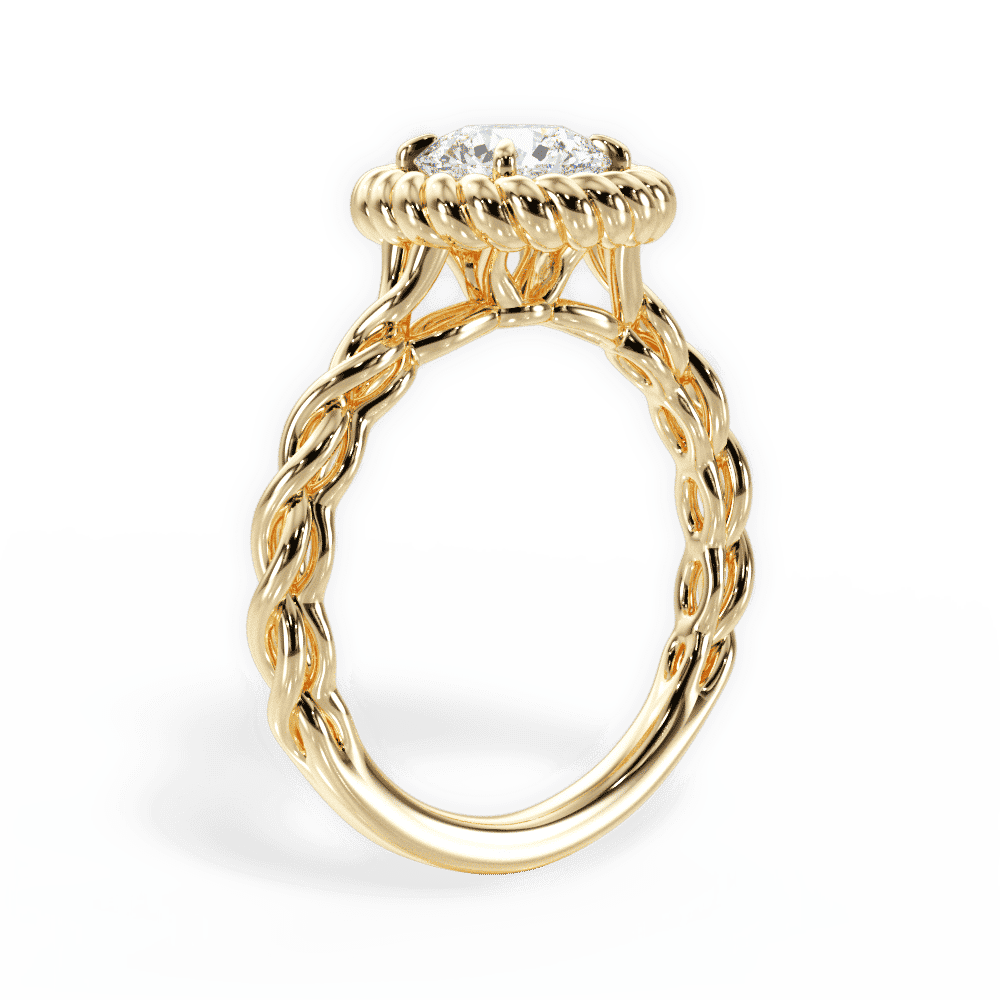 14kt Yellow Gold/18kt Yellow Gold/round/front