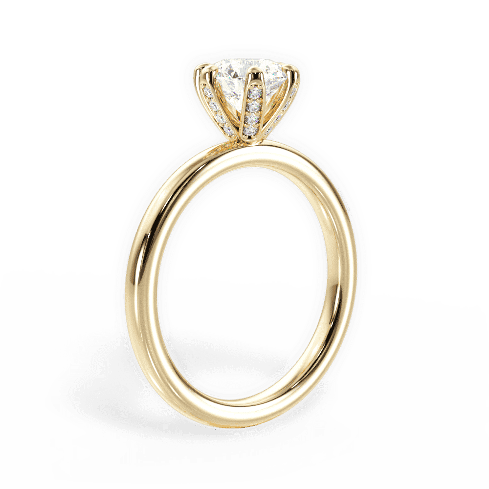 14kt Yellow Gold/18kt Yellow Gold/round/front