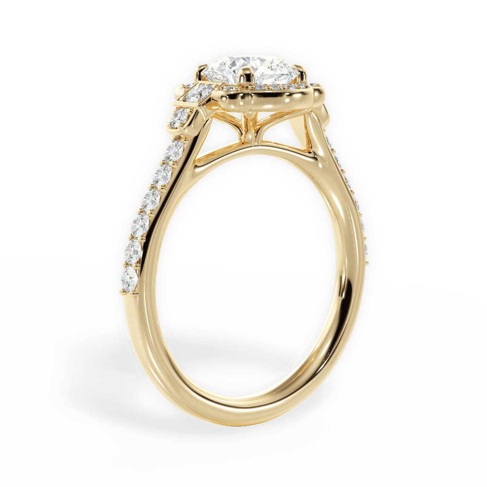 14kt Yellow Gold/18kt Yellow Gold/round/front