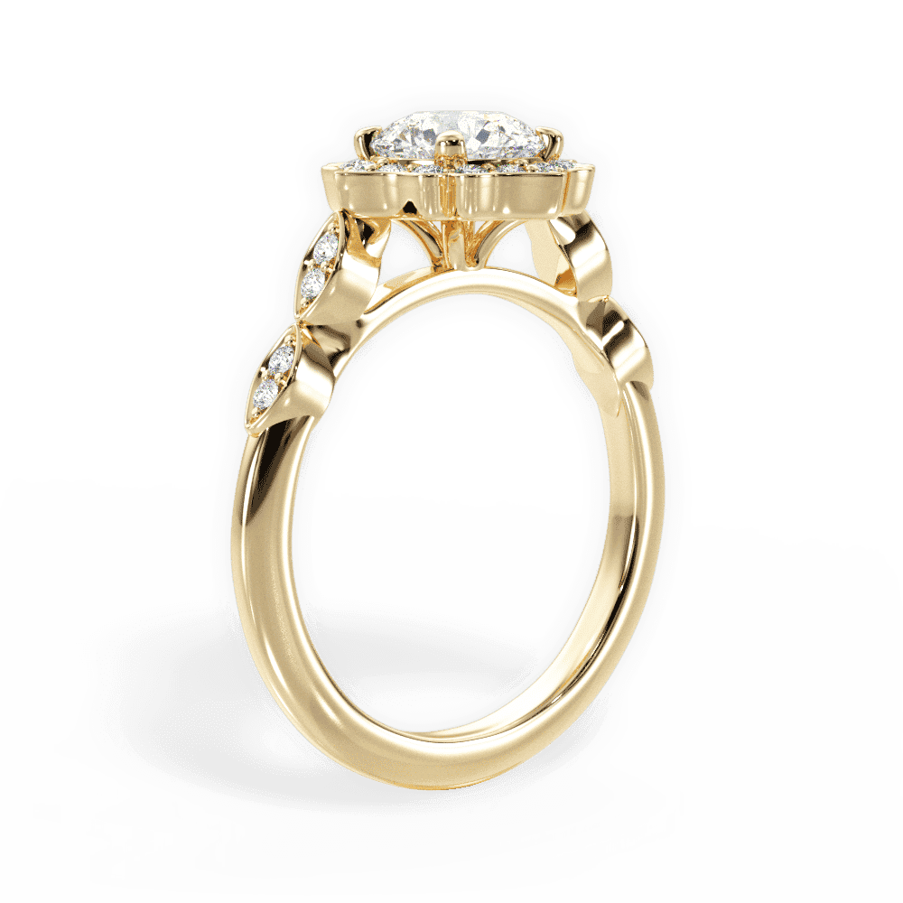 14kt Yellow Gold/18kt Yellow Gold/round/front