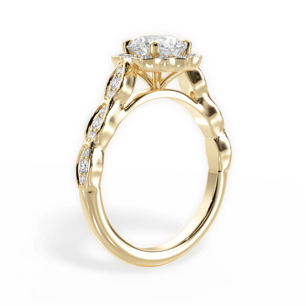 14kt Yellow Gold/18kt Yellow Gold/round/front