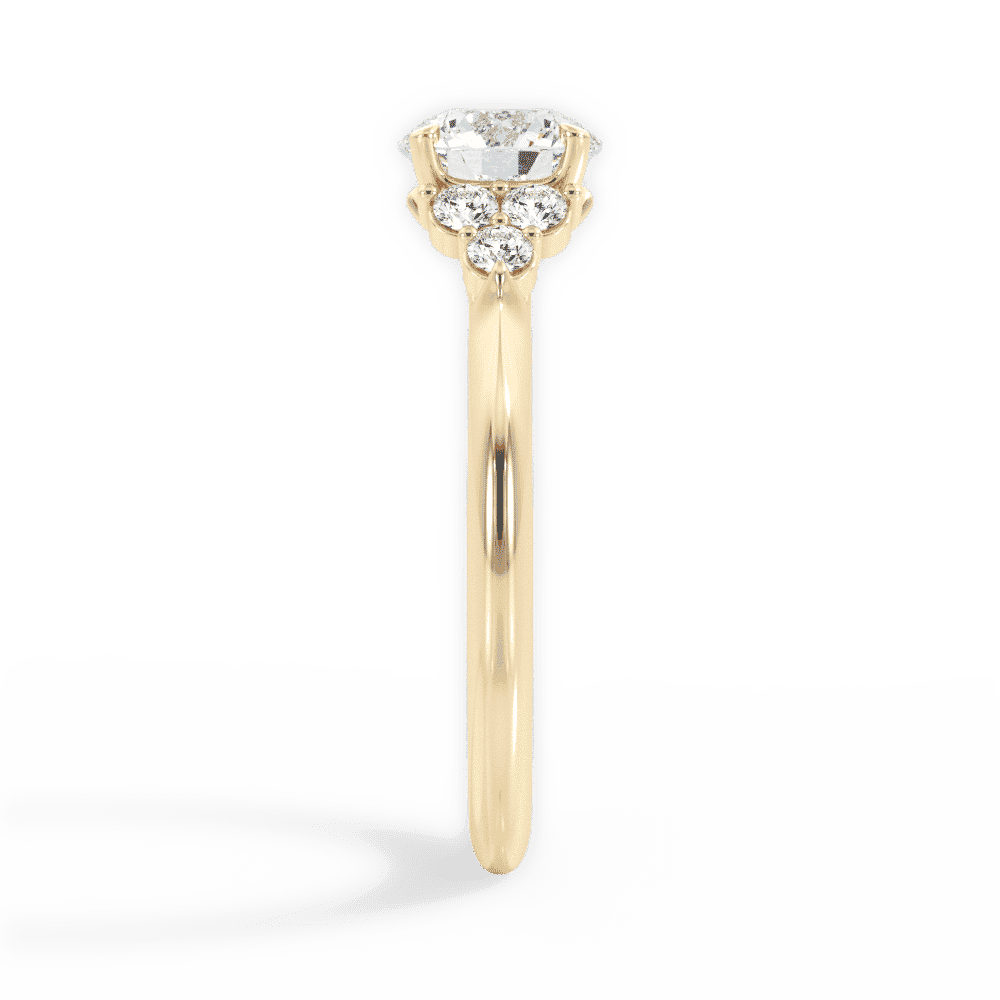 14kt Yellow Gold/18kt Yellow Gold/round/side