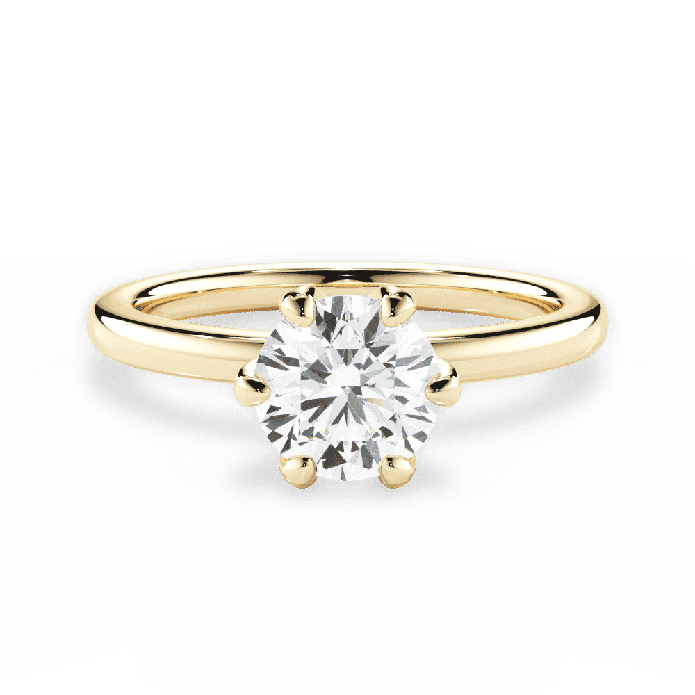 14kt Yellow Gold/18kt Yellow Gold/round/top