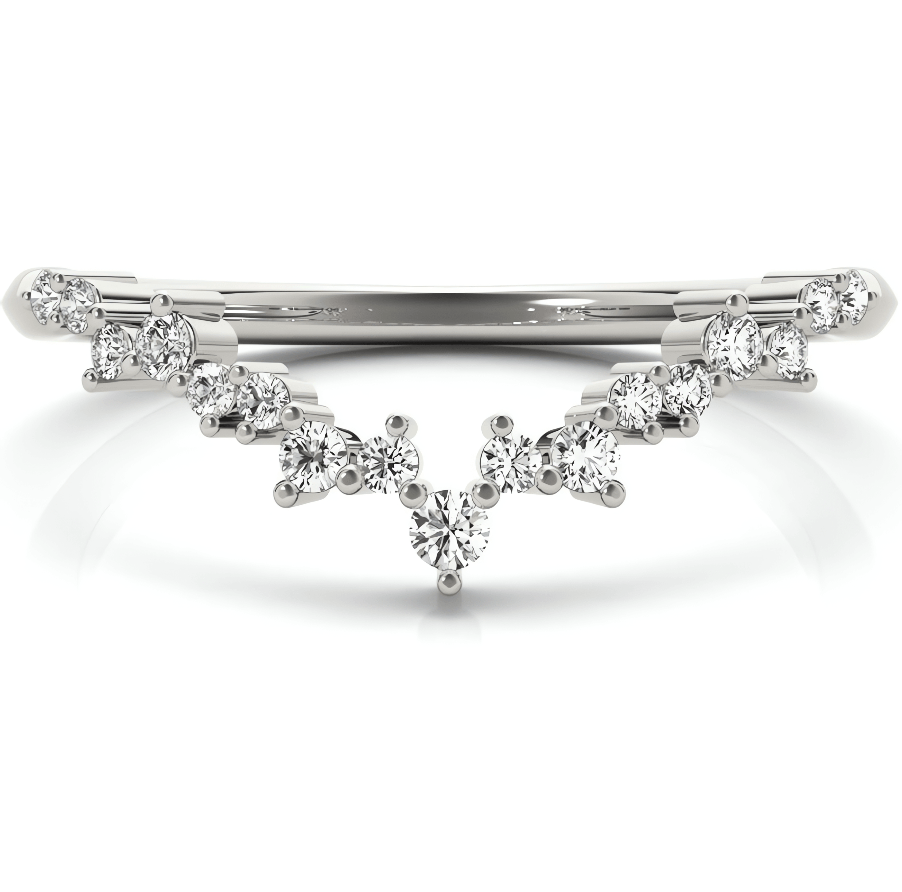 14kt white gold/18kt white gold/platinum/0.20 ctw/earth grown/lab grown/top