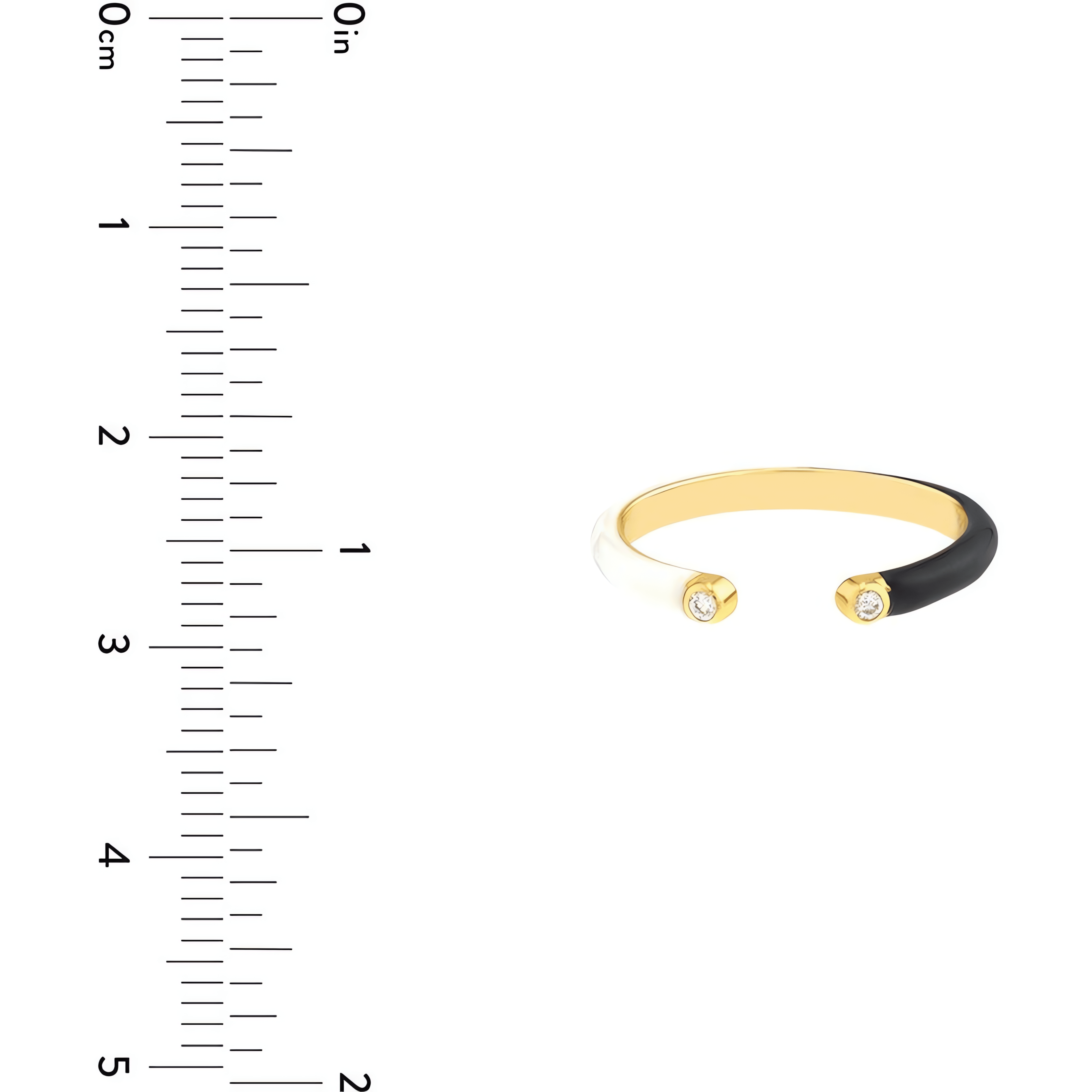 14kt yellow gold/measurement