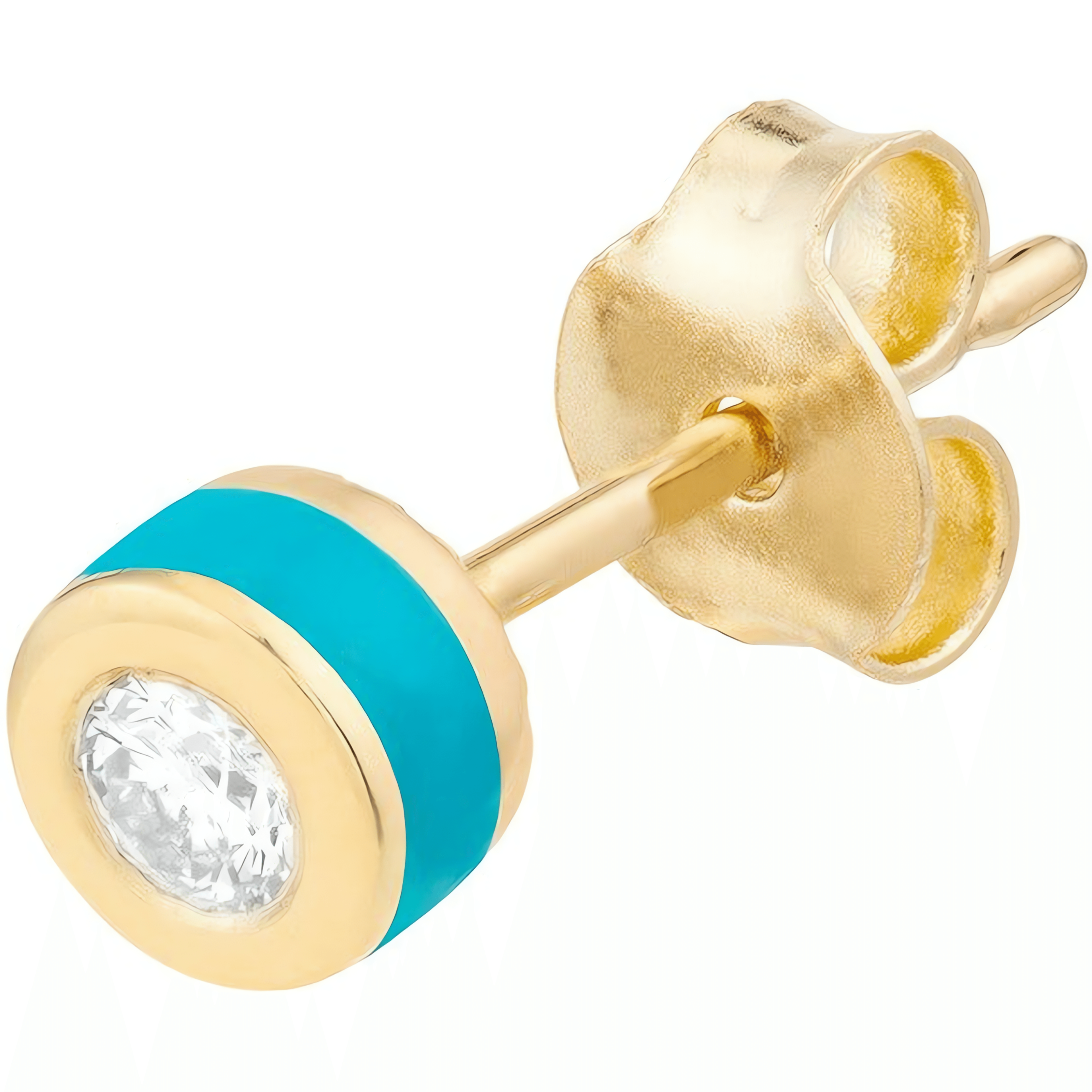 14kt yellow gold/side
