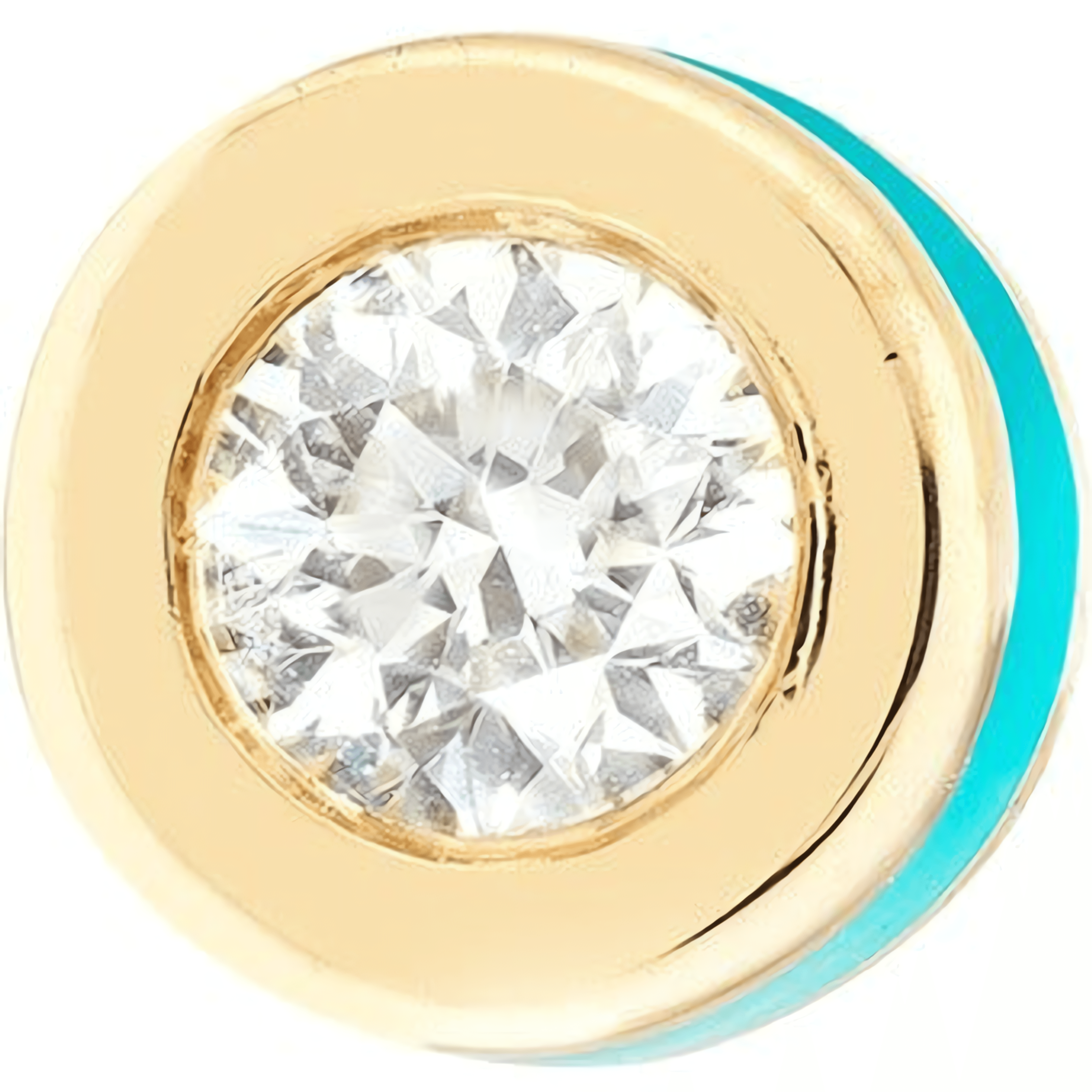 14kt yellow gold/front