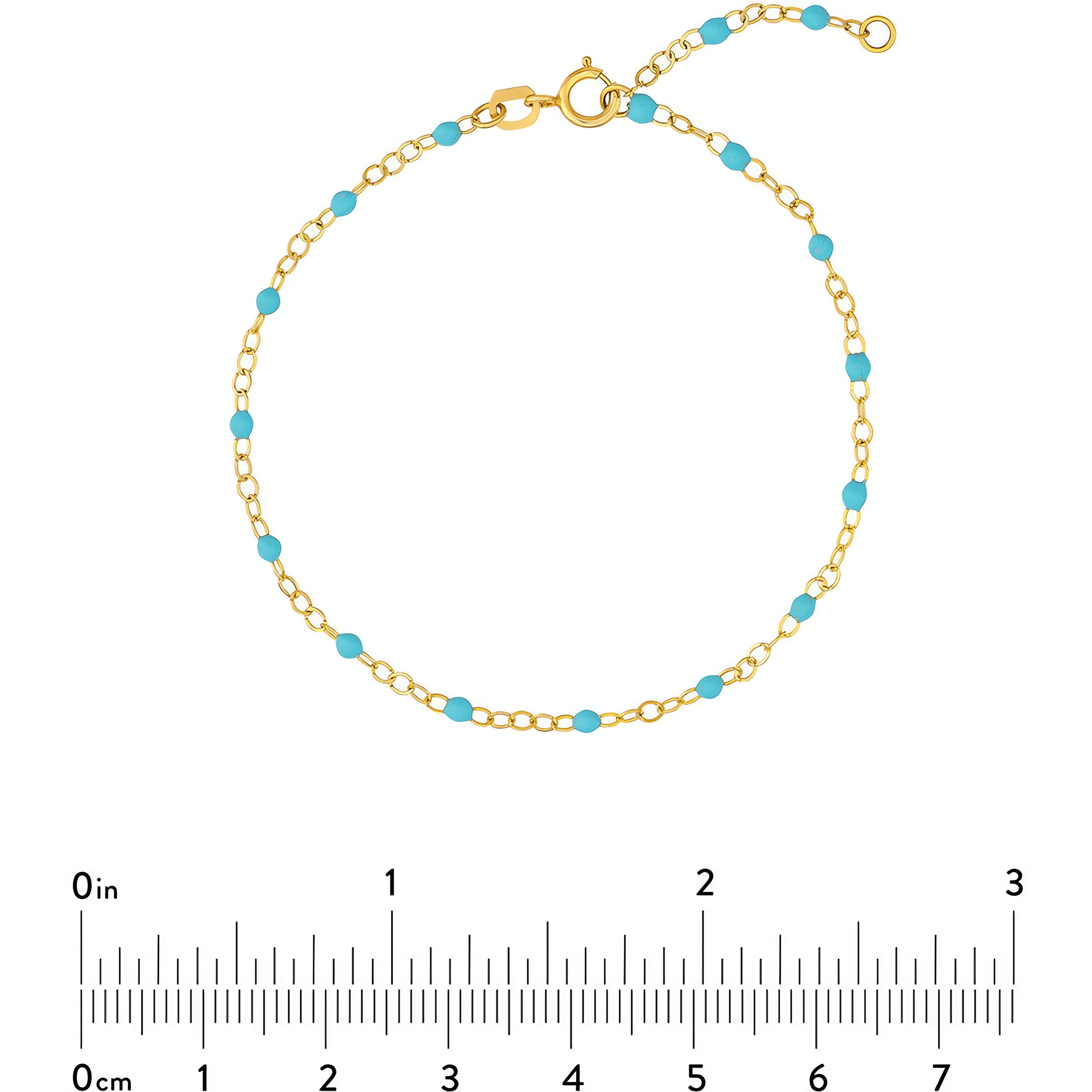 14kt yellow gold/measurement