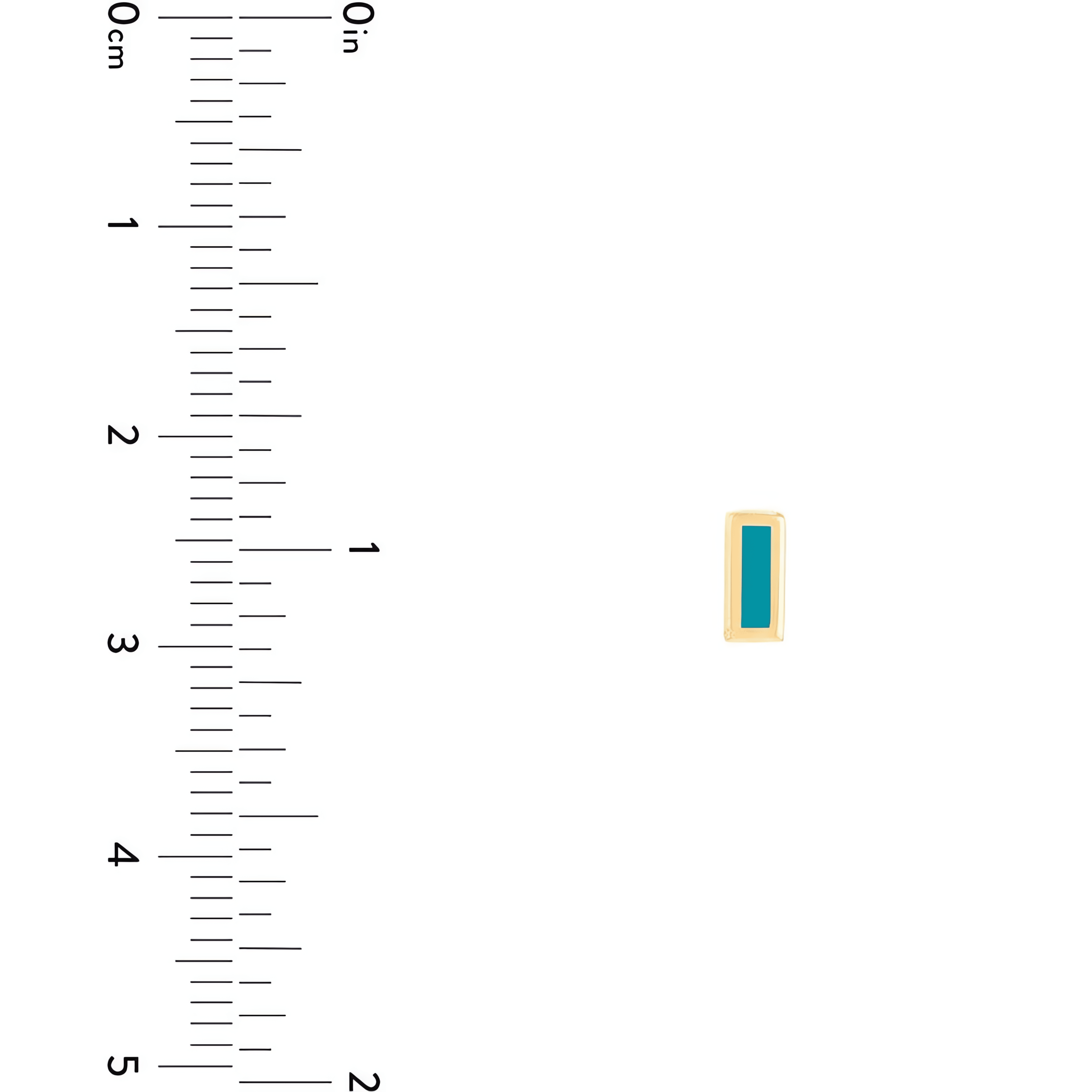14kt yellow gold/measurements