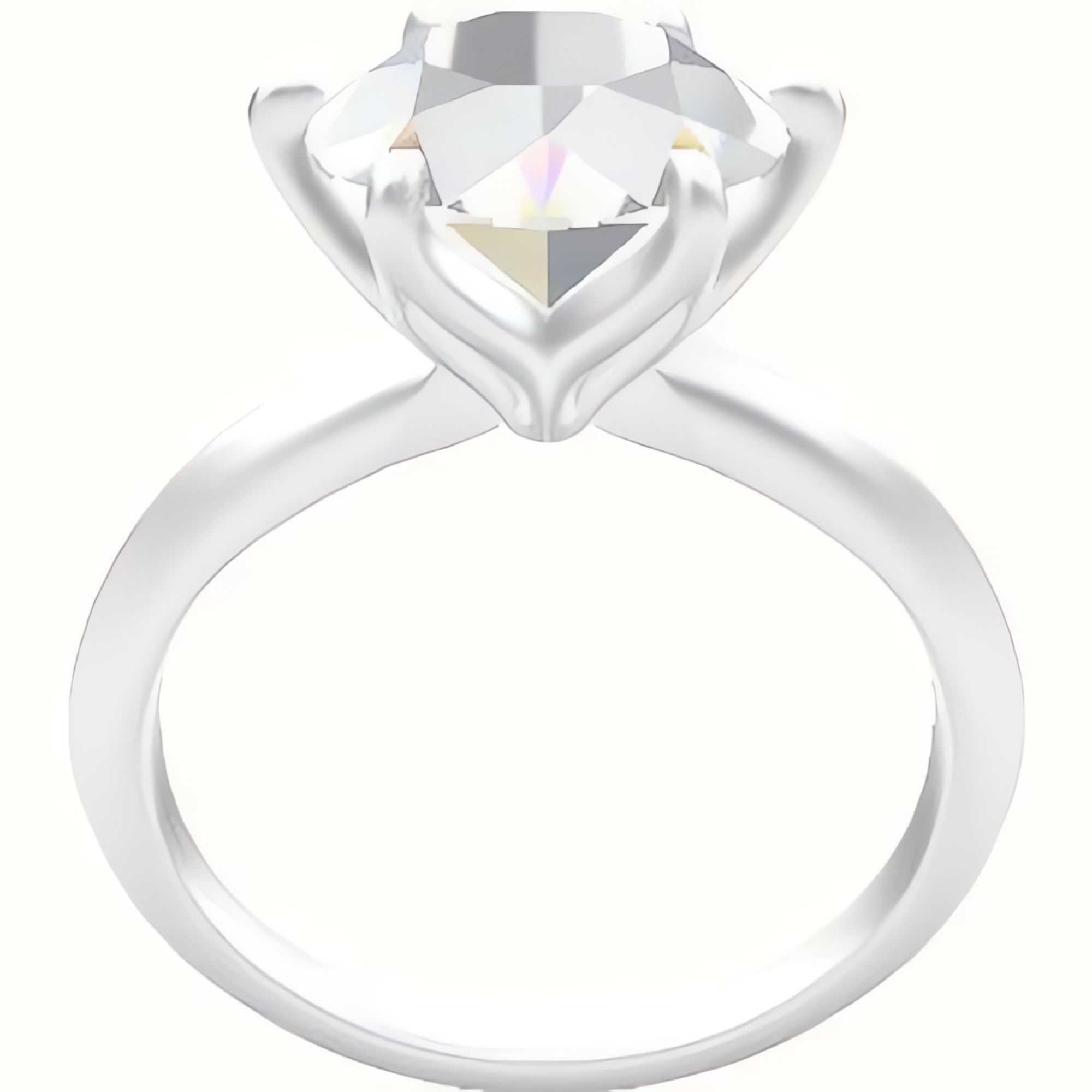 Knife Edge Engagement Ring With Petal Six Prong Head
