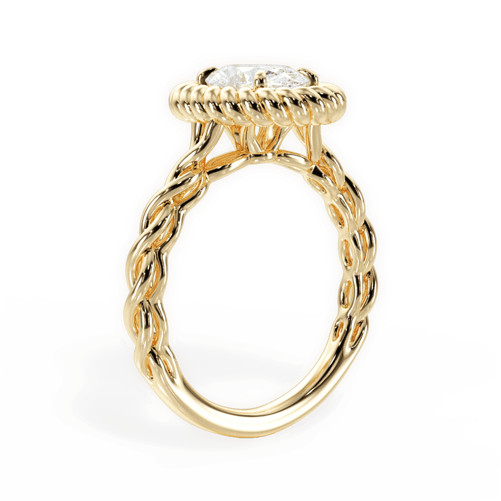 14kt Yellow Gold/18kt Yellow Gold/oval/front
