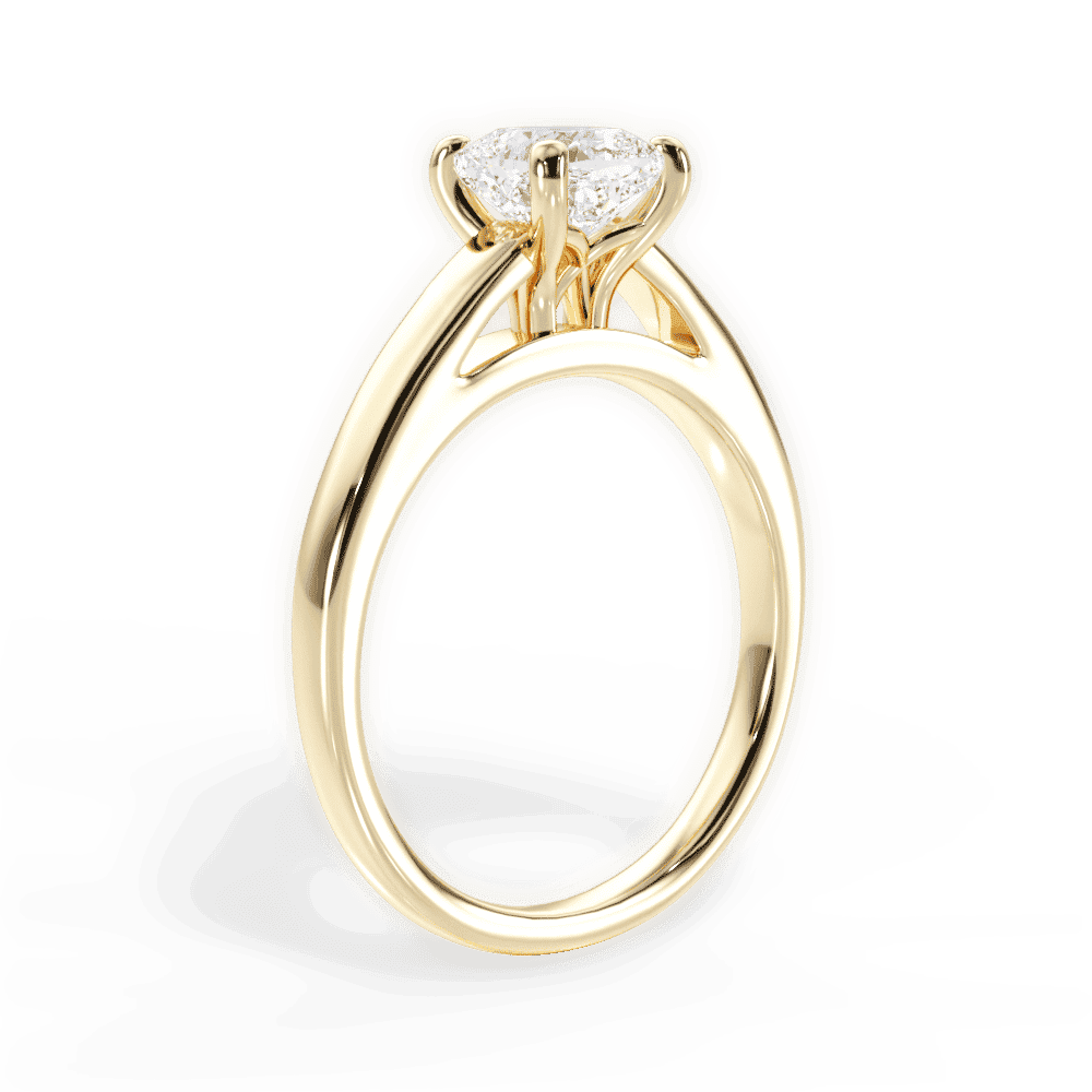 14kt Yellow Gold/18kt Yellow Gold/cushion/front