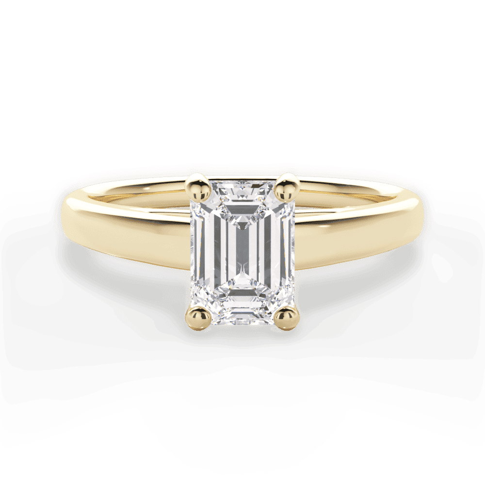 14kt Yellow Gold/18kt Yellow Gold/emerald/top