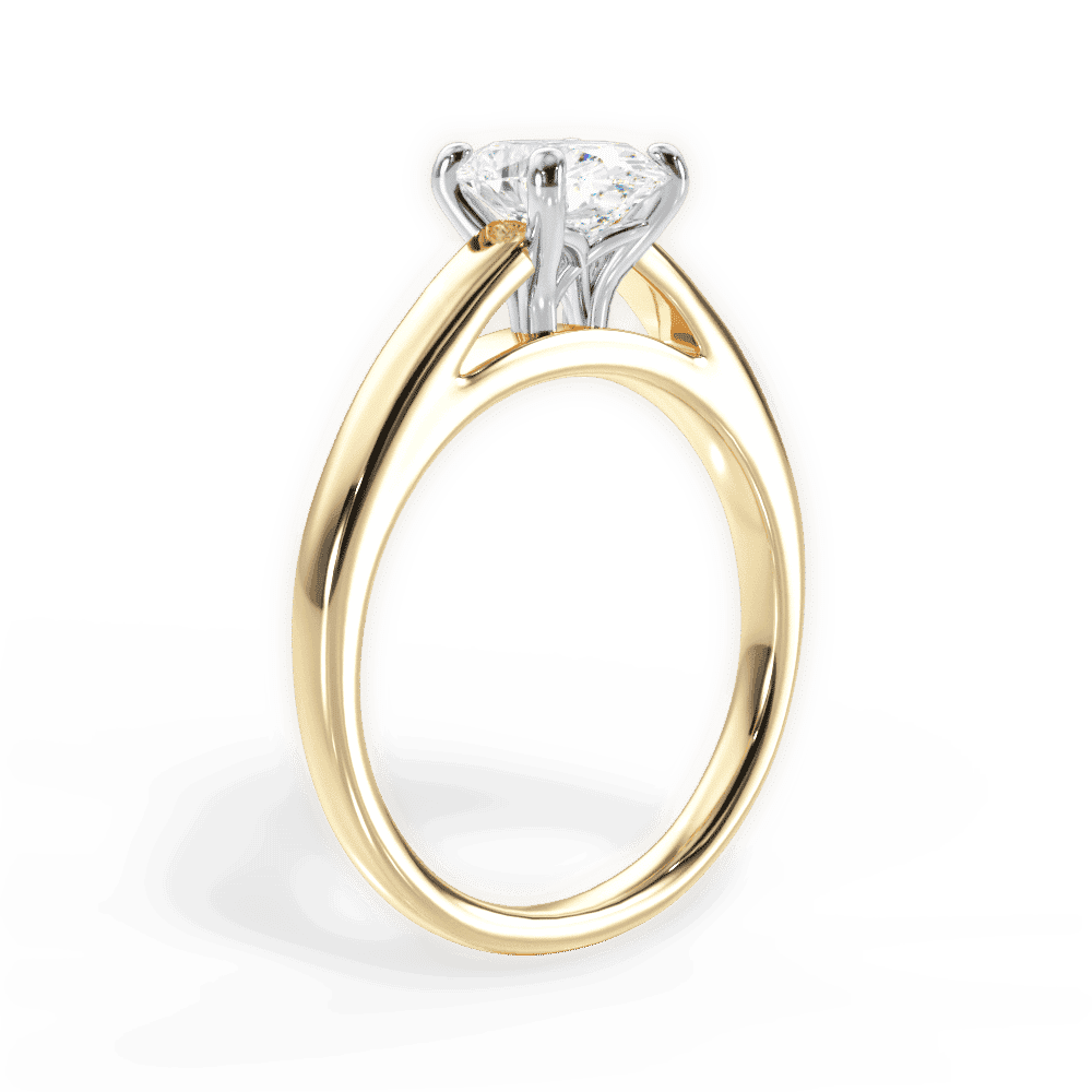 14kt Yellow Gold/18kt Yellow Gold/oval/front