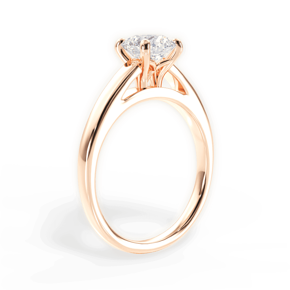 14kt Rose Gold/18kt Rose Gold/round/front