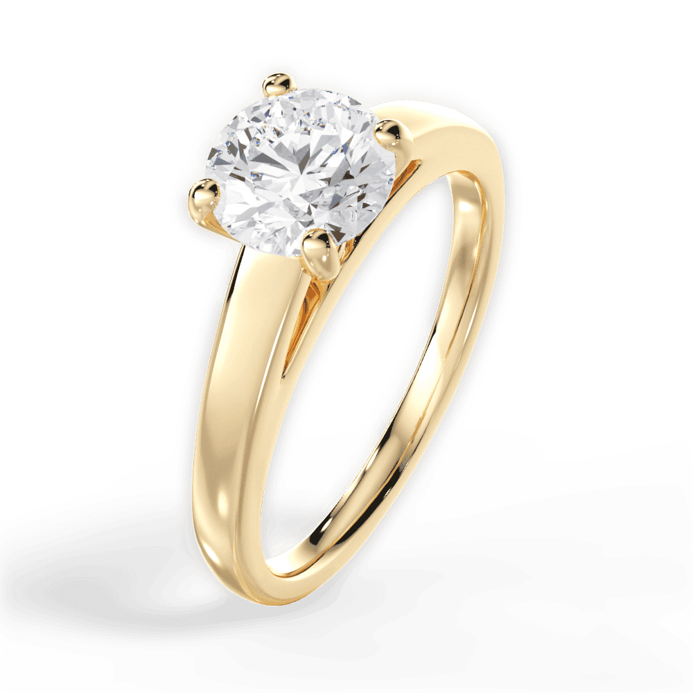 14kt Yellow Gold/18kt Yellow Gold/round/perspective