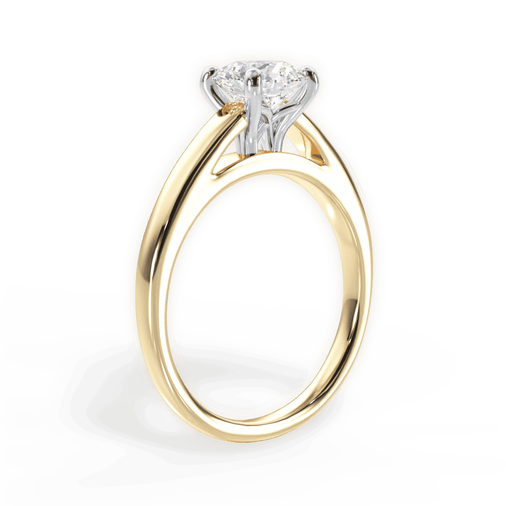 14kt Yellow Gold/18kt Yellow Gold/round/front
