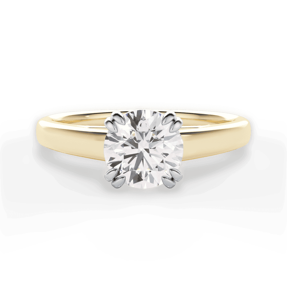 14kt Yellow Gold/18kt Yellow Gold/round/top