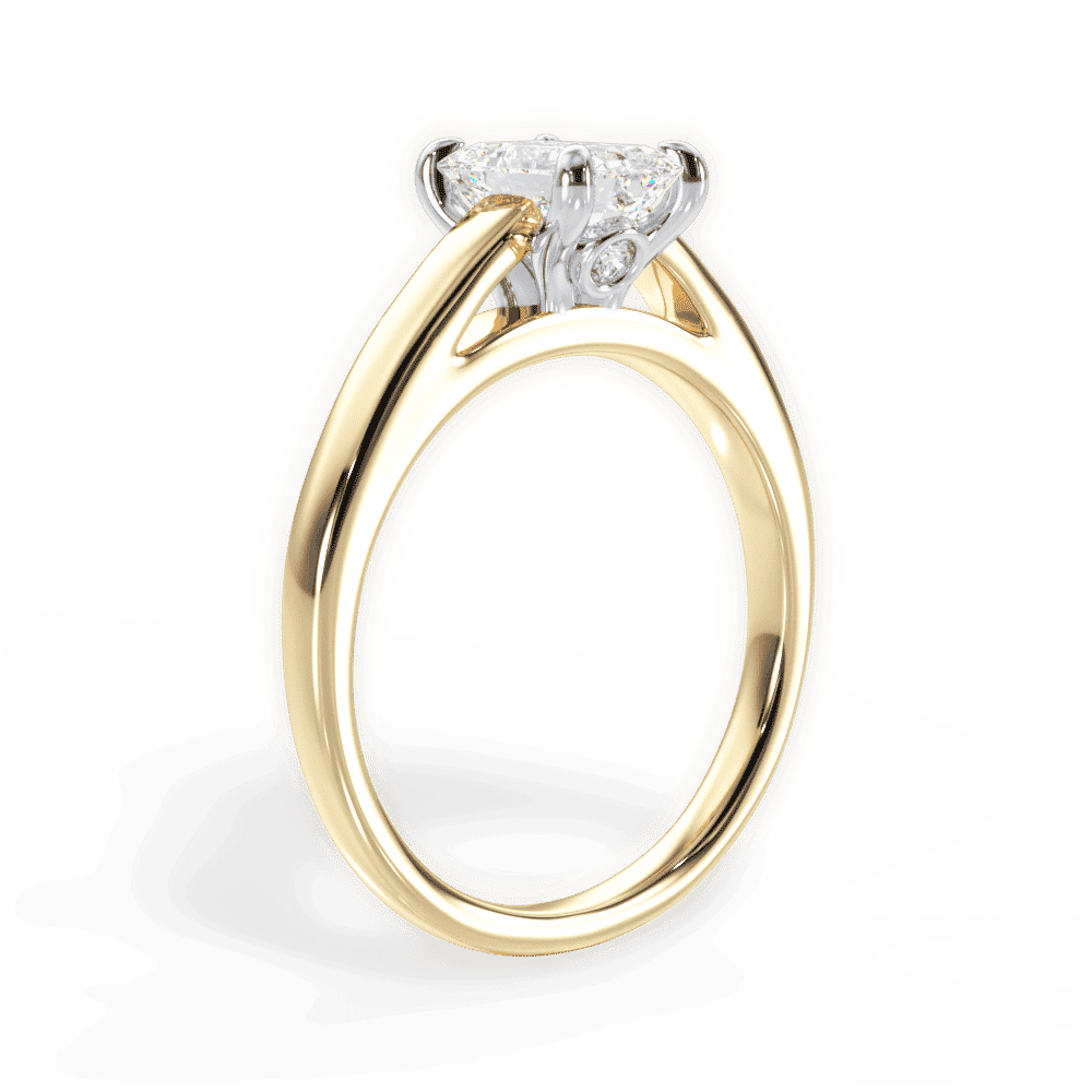 14kt Yellow Gold/18kt Yellow Gold/emerald/front