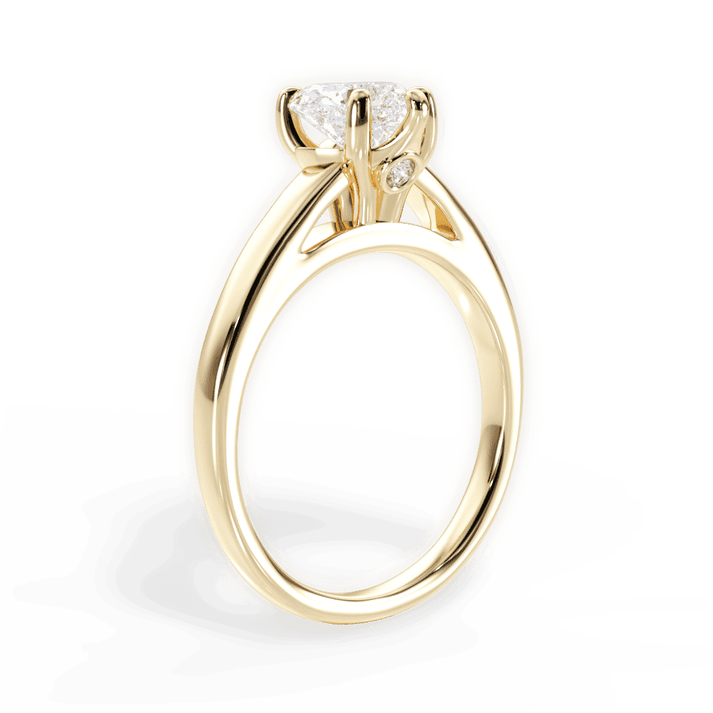 14kt Yellow Gold/18kt Yellow Gold/heart/front