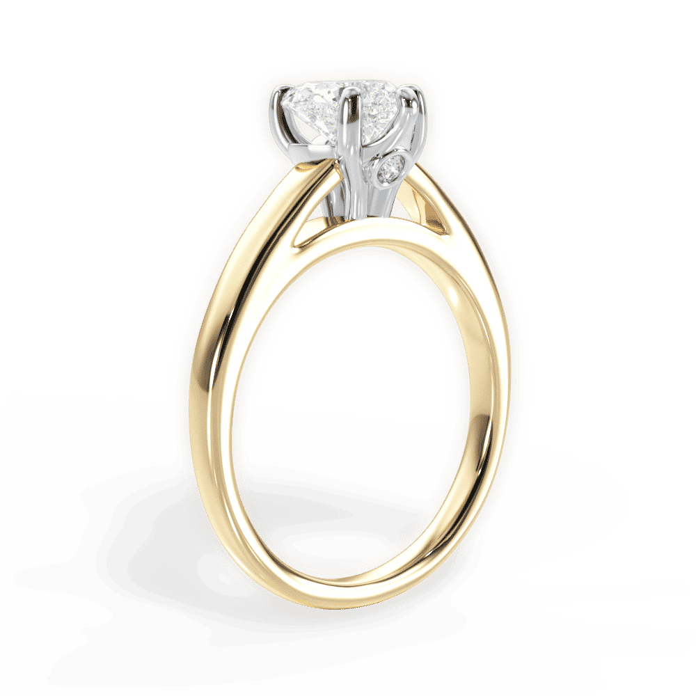 14kt Yellow Gold/18kt Yellow Gold/heart/front