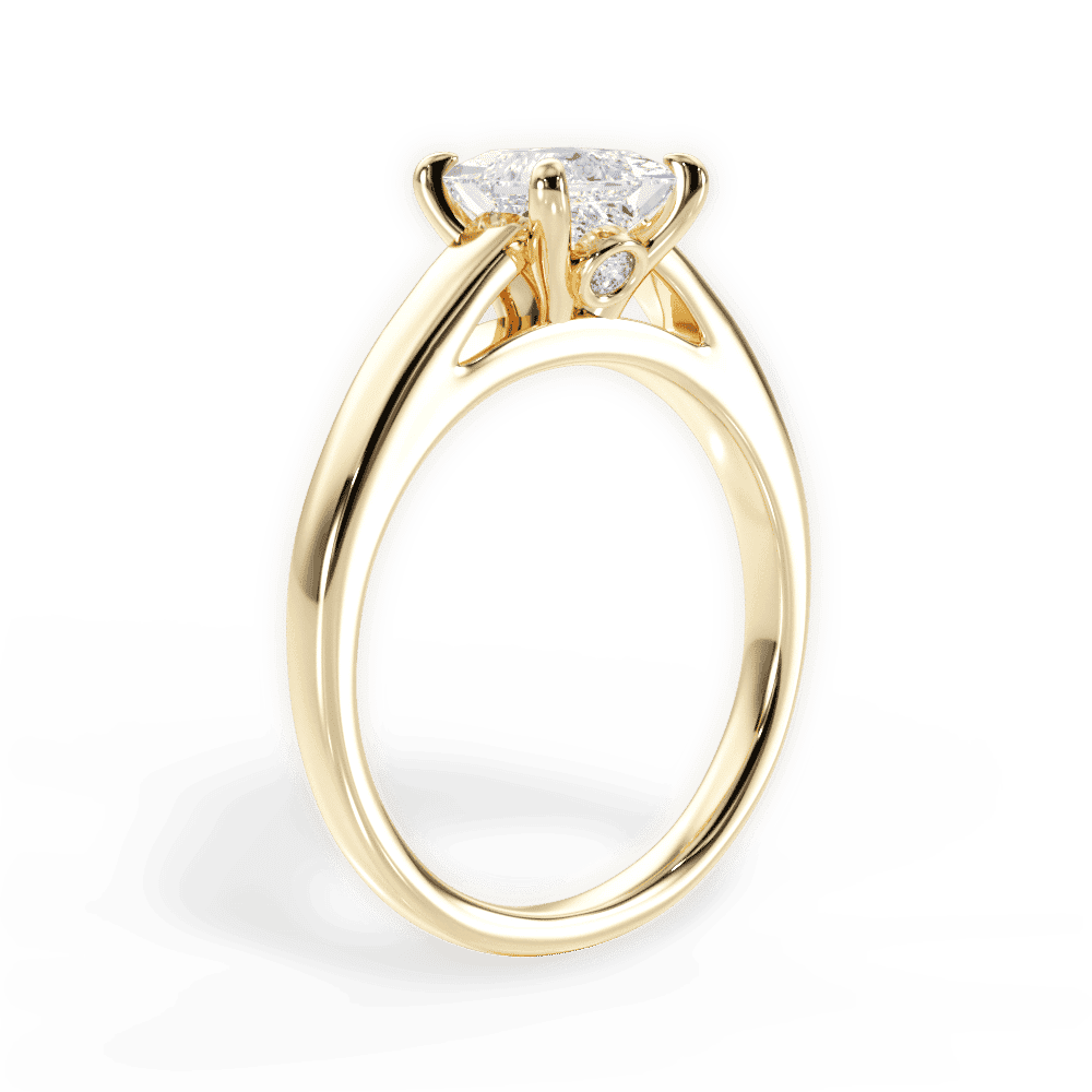 14kt Yellow Gold/18kt Yellow Gold/princess/front
