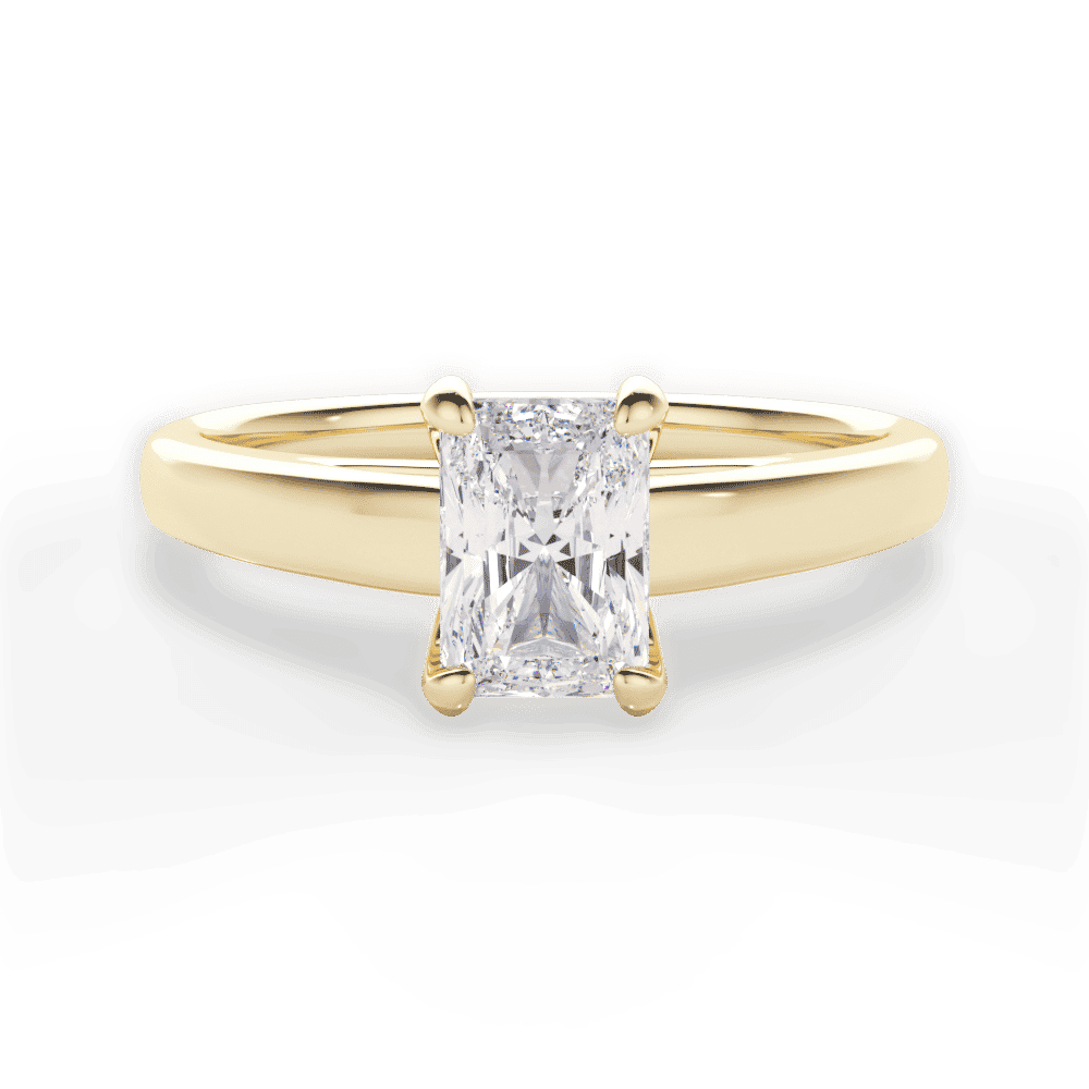 14kt Yellow Gold/18kt Yellow Gold/radiant/top