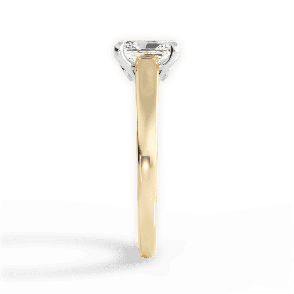 14kt Yellow Gold/18kt Yellow Gold/radiant/side