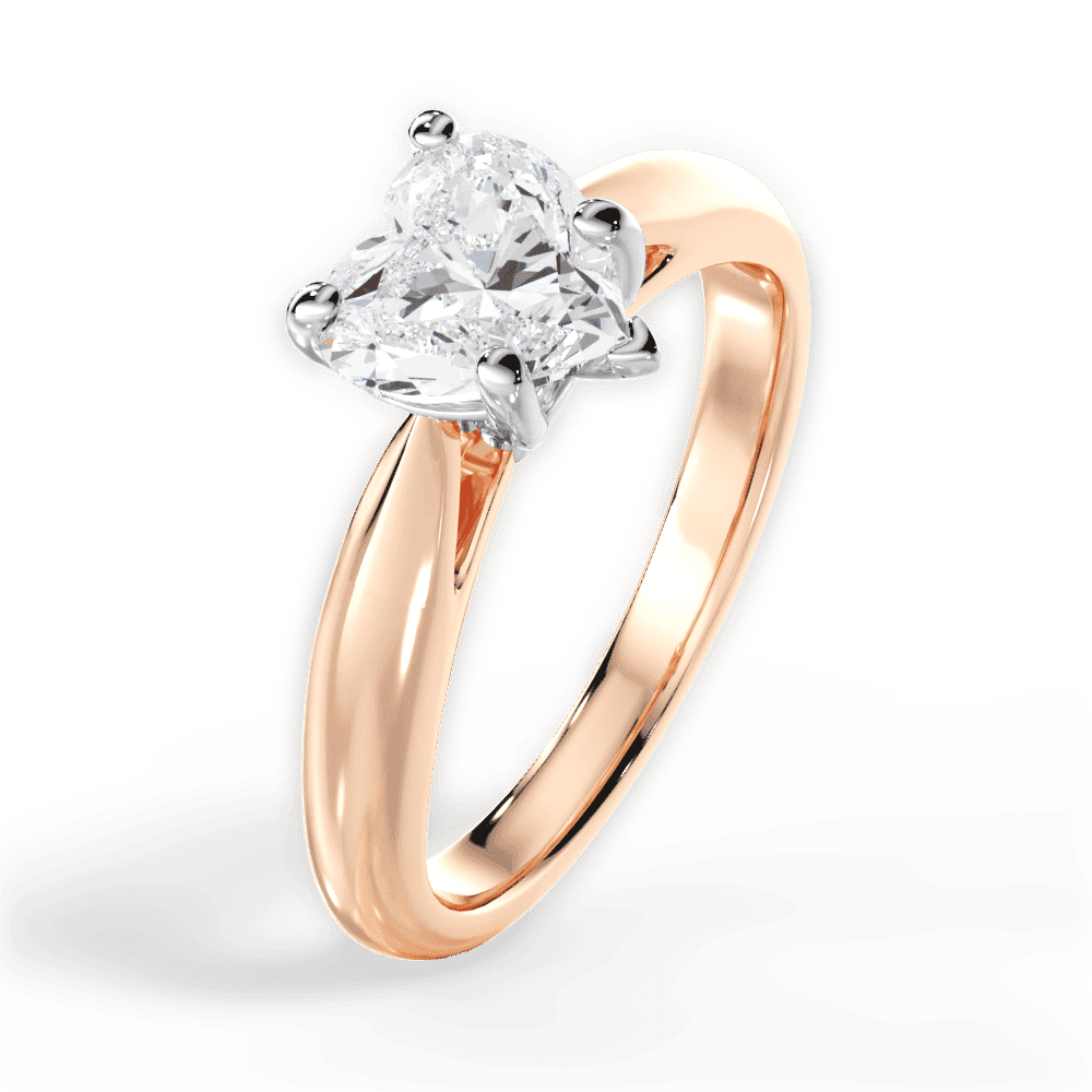14kt Rose Gold/18kt Rose Gold/heart/perspective