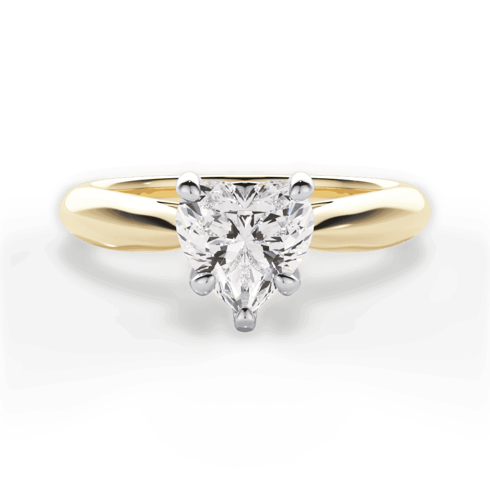 14kt Yellow Gold/18kt Yellow Gold/heart/top