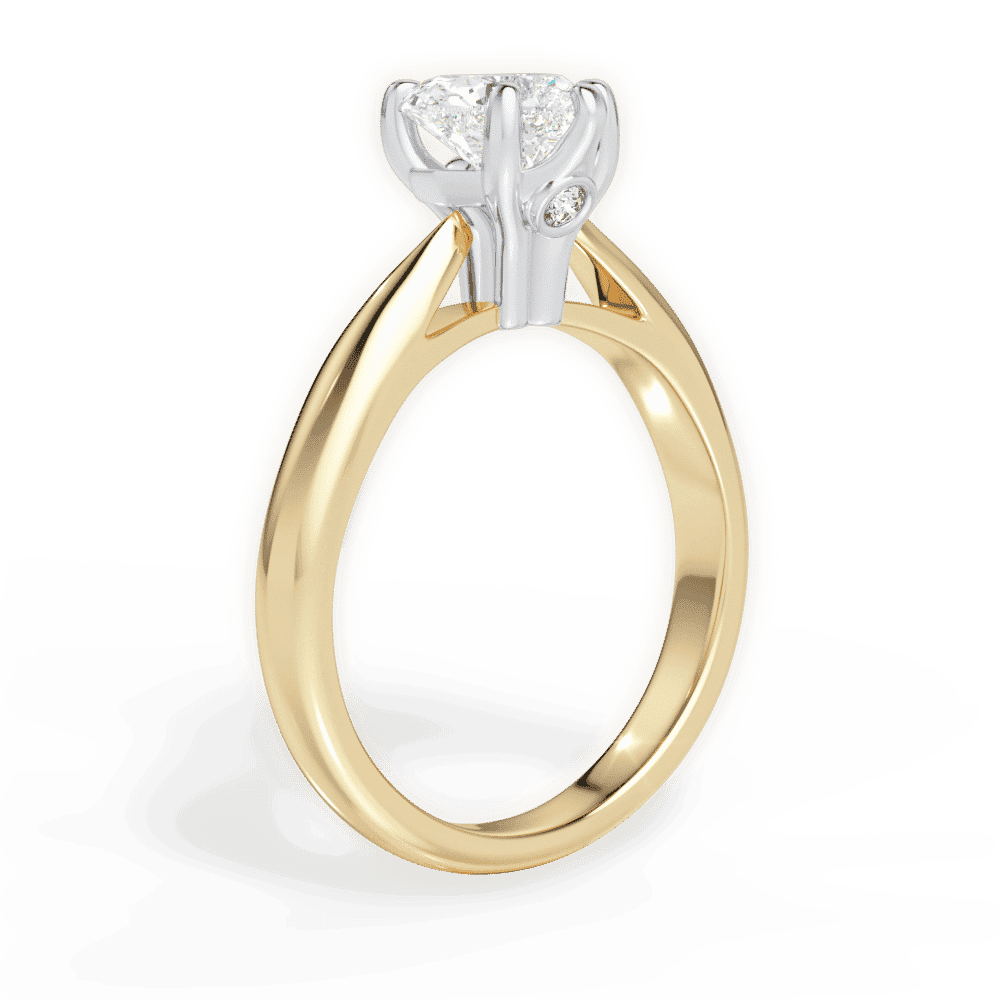 14kt Yellow Gold/18kt Yellow Gold/heart/front