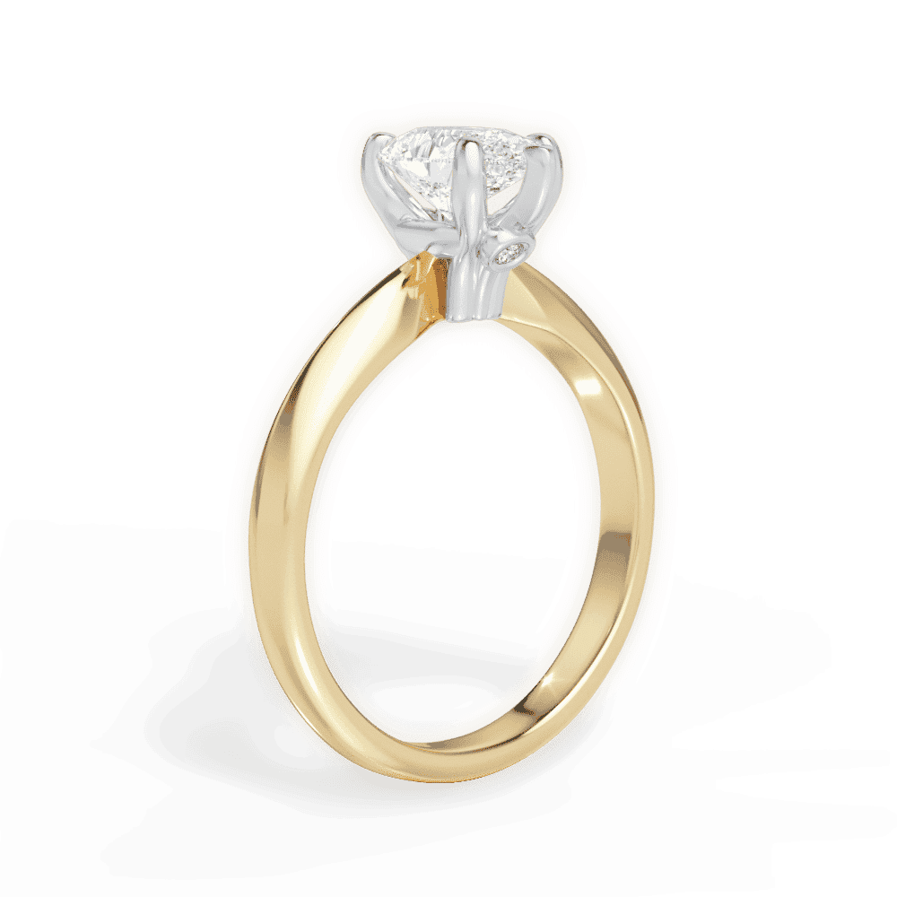 14kt Yellow Gold/18kt Yellow Gold/pear/front