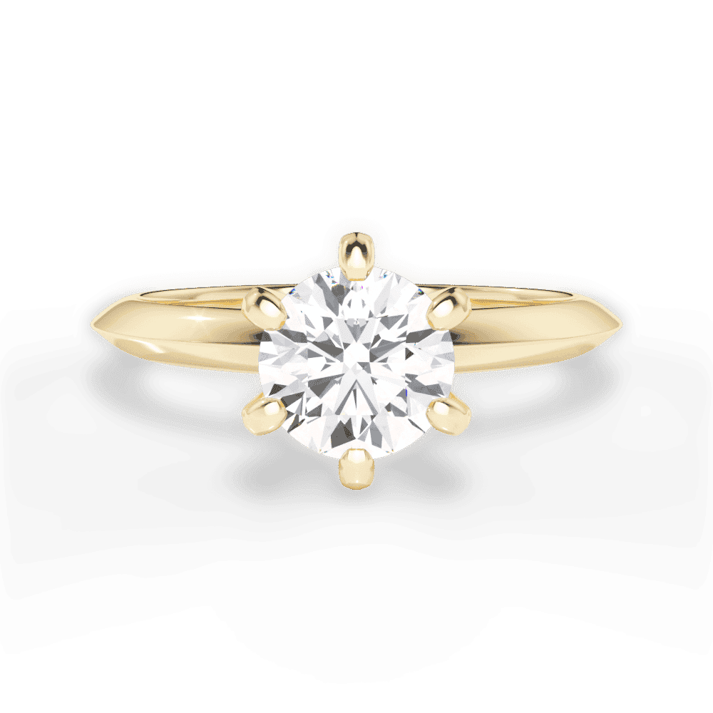 14kt Yellow Gold/18kt Yellow Gold/round/top